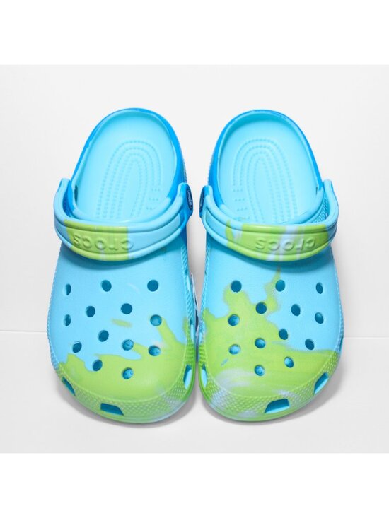 Crocs Classic Ombre Clog Blue Green Marbled Mens 9 / Womens 11 main image 4